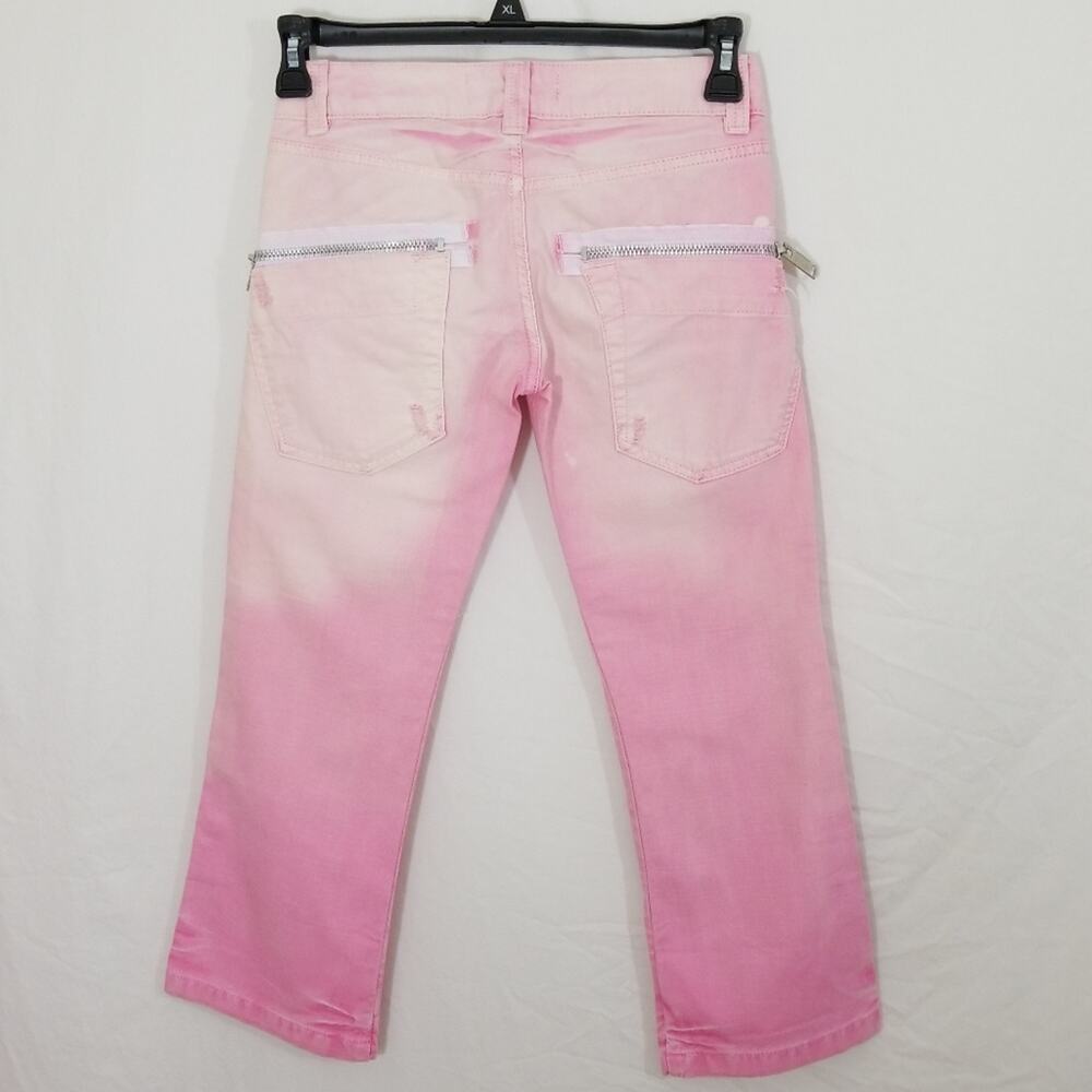 Used brand Jeans zippers denim crop pants 28 wst